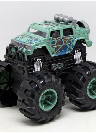 Машинка інерційна джип монстр трак великі колеса для ігор сірий mc-6290