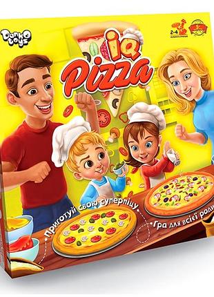 Настольная игра iq pizza логическая развивающая для детей и взрослых 4 пиццы картон danko toys mc-5597