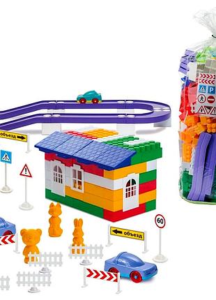 Пластиковий конструктор 250 деталей для дітей від 3 років colorplast mc-5332