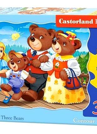 Пазли 30 елементів три ведмеді для дітей 4 роки картон castorland mc-8724