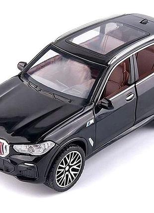 Игрушечная инерционная модель внедорожника bmw x5 1:32 с звуковыми эффектами черная mc-10040