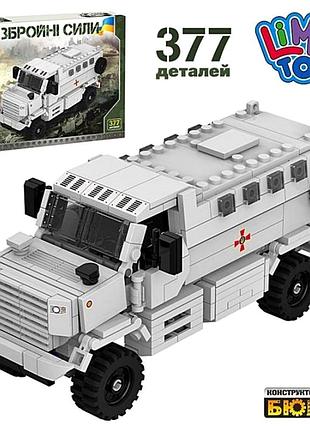 Конструктор военная техника 377 шт для сюжетных игр пластик limotoy mc-5536