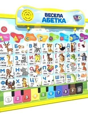 Интерактивная доска обучающая со звуковыми эффектами для детей 34х27 см limo toy mc-7039