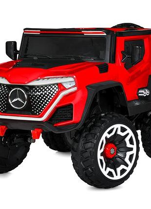 Электромобиль 4 мотора 12v для детей до 35 кг красный mercedes mc-8939