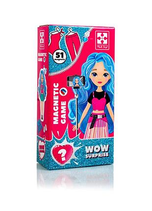 Настільна гра магнітна одягалка для дітей 51 елемент vladi toys mc-6341