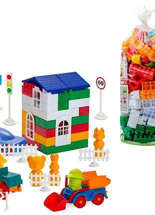 Пластиковый конструктор 150 деталей для детей от 3 лет colorplast mc-5399