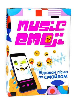 Настільна гра стратег music emoji для всієї родини 102 картки картон mc-5929