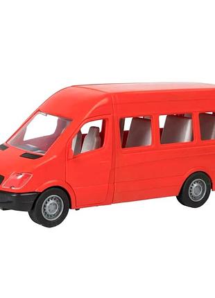 Автобус mercedes-benz sprinter 1:24 для дітей розмір 28x11x13 см пластик червоний tigres mc-6098