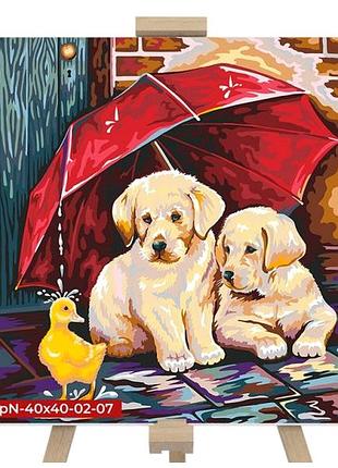 Картина раскраски по номерам 40x40 для детей и взрослых 19 цветов danko toys mc-5770