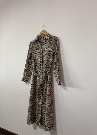 Міді атласна сукня на ґудзиках h&m🌿