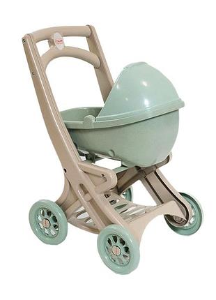 Візок для ляльки з люлькою 43х32х57 см eco пластик зелений doloni mc-7816