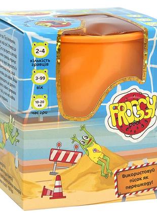 Настільна гра стратег froggy pool для всієї родини 12 фігурок кінетичний пісок mc-5238