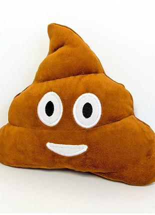 Мягкая игрушка смайлик emoji 16 см для детей коричневый weber toys mc-4796