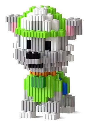 Конструктор 3d pixel building block роки 560 деталей для детей 6 лет пластик mc-9031