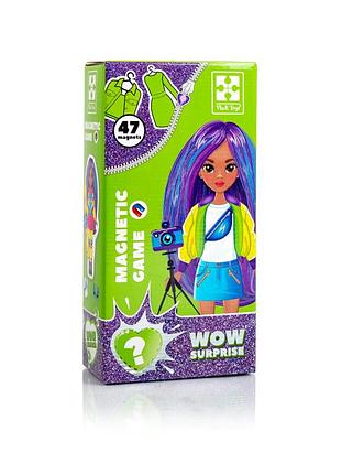 Розвивальна гра магнітна одягалка для дівчаток 47 елементів vladi toys mc-6344