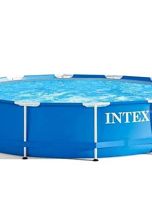 Каркасный бассейн круглой формы 366 см 6503 л пвх для дачи intex mc-8901