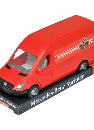 Іграшкова машинка mercedes-benz sprinter 1:24 для дітей від 3 років червона tigres mc-9272