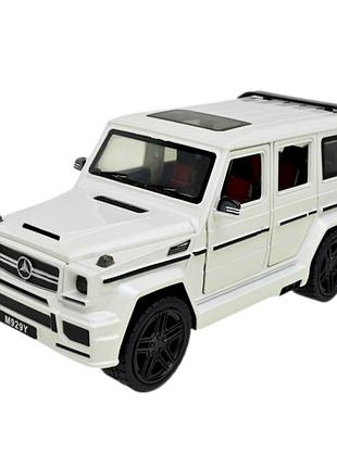 Іграшкова інерційна моделька mercedes-benz зі світловими ефектами 20 х 9 х 9 см автопром mc-8755 біла