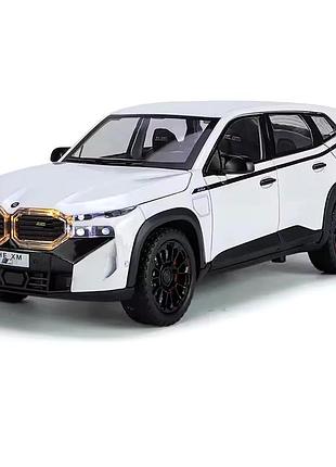 Игрушка внедорожник инерционный 1:24 со звуковыми и световыми эффектами bmw xm белая mc-10035