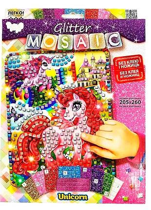 Набір для творчості блискуча мозаїка самоклейна 1 шт. для дітей danko toys mc-6296