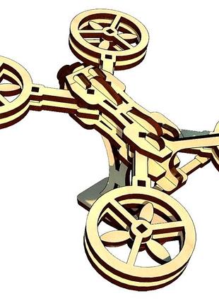 3d пазлы деревянный конструктор воздушный дрон 43 детали для обучения mc-7890