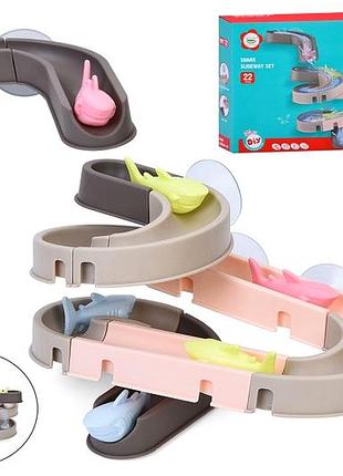 Игра для купания спуск-конструктор с акулами 6 шт для ванной mc-9851