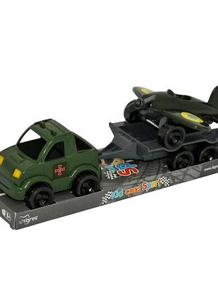 Набор машинок военный транспорт 3 шт для игры пластик tigres mc-7003