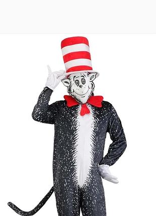 Карнавальний капелюх кота "the cat in the hat" dr.seuss "кіт у капелюсі"