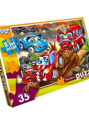 Пазлы мягкие 35 элементов для детей от 3 лет картон пена danko toys mc-8171
