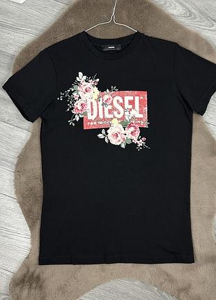 Жіноча оригінальна бавовняна футболка diesel