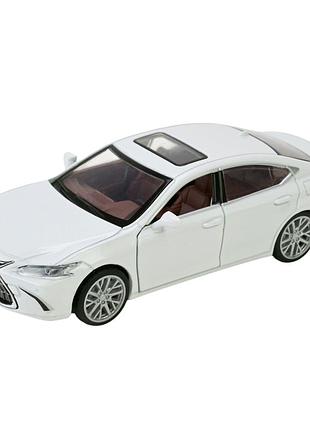 Іграшкова машинка зі світловими та звуковими ефектами 1:35 lexus es 300h біла автопром mc-9806