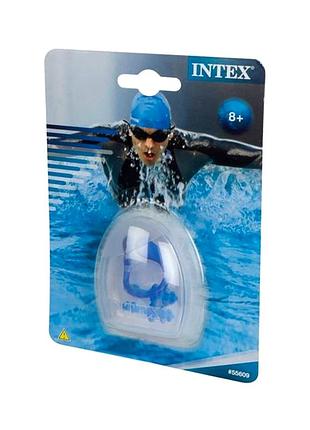 Набор для плавания зажим для носа и беруши 2 шт голубой intex mc-5489