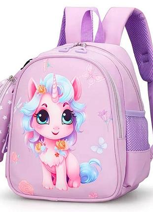 Рюкзак для девочек единорог 🦄 с пеналом