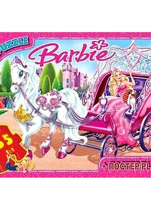 Пазли 35 елементів для дітей від 3 років картон barbie g-toys mc-9180