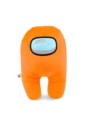 М'яка іграшка космонавт among us 20 см для дітей жовтогарячий weber toys mc-5387