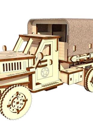 3d пазлы деревянный конструктор военный грузовик studebaker 176 дет для детей украина mc-7894