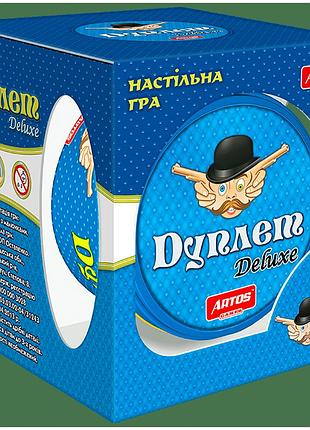 Настільна гра дуплет deluxe карткова розважальна для всієї родини 57 карток artos games mc-5264