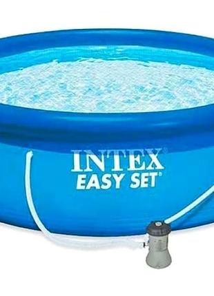Басейн наливний круглий 396 см 84 см для купання 7290 літрів пвх intex mc-8902
