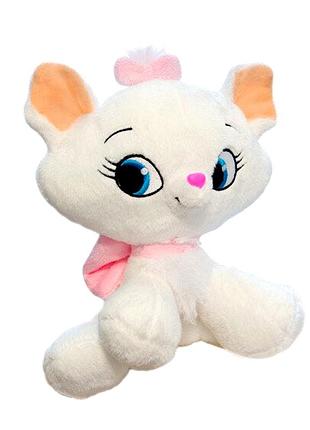М'яка іграшка кішка 23 см для дітей білий плюш weber toys mc-4755