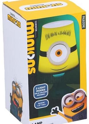 Настільна лампа paladone minions у формі персонажа з мультфільму "посіпаки"