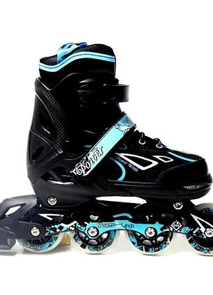 Ролики розсувні 29-32 для дітей з підшипниками abec 7 pu колеса scale sports mc-6894