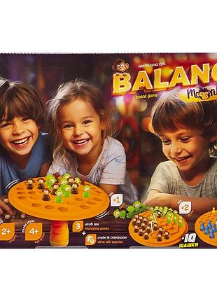 Гра настільна balance monkey розвивальна для всієї родини 54 фігурки слайм кубик ігрове поле danko toys mc-7869
