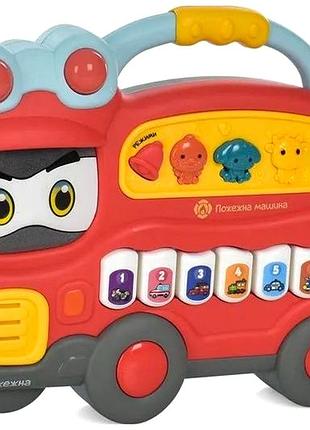 Музичне піаніно з режимами для дітей 1 рік 27 5х21х5 см limo toy mc-9052