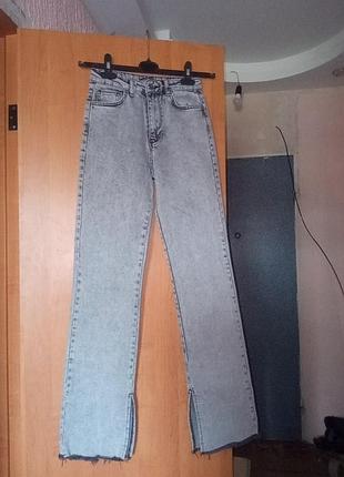 Туреччина! нові джинси denim прямий крій із розрізами кюлоти джегінси джегінси джинс рукавиці