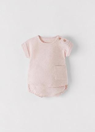 Новий костюм ( шорти і футболка ) для дівчинки zara