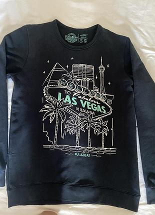 Світшот pull&bear “las vegas”, розмір s-m, ідеальний стан