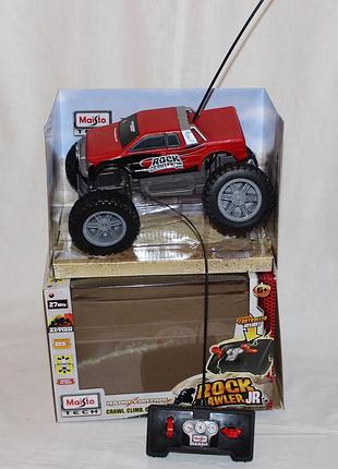 Машинка на радиоуправлении maisto rock crawler jr 20 см – полноприводной джип
