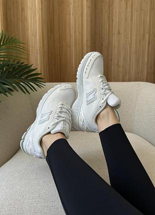 Кроссовки белые легкие удобные new balance 1906r fantomfit white