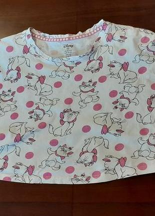 ​футболка / кроп-топ disney (primark) з кішкою марі