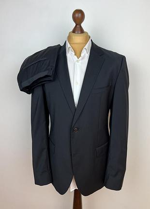 Hugo boss modern black 100% wool suit класичний чорний костюм хуго босс двійка